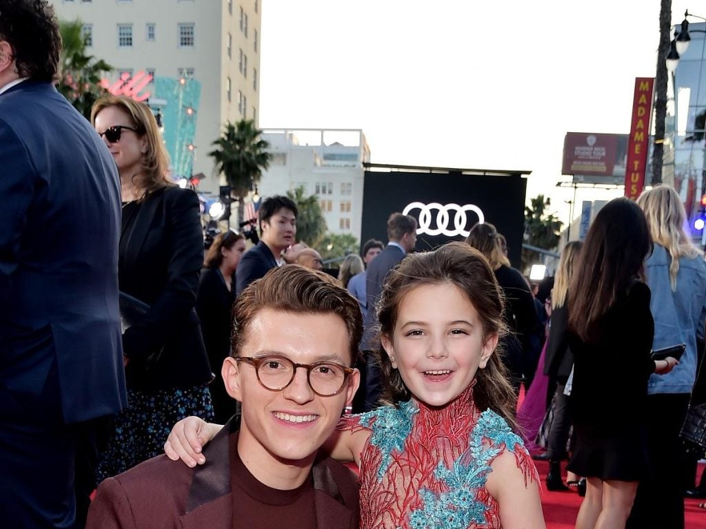 Lexi Rabe with Tom Holland