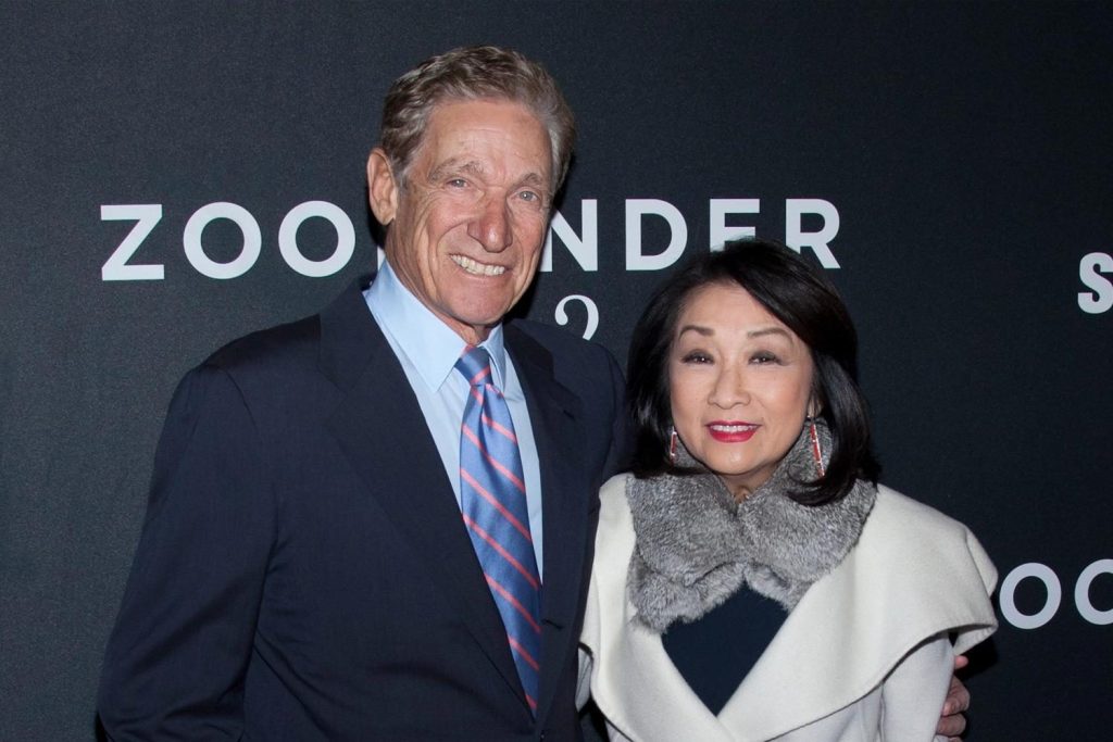 Maury Povich with his wife