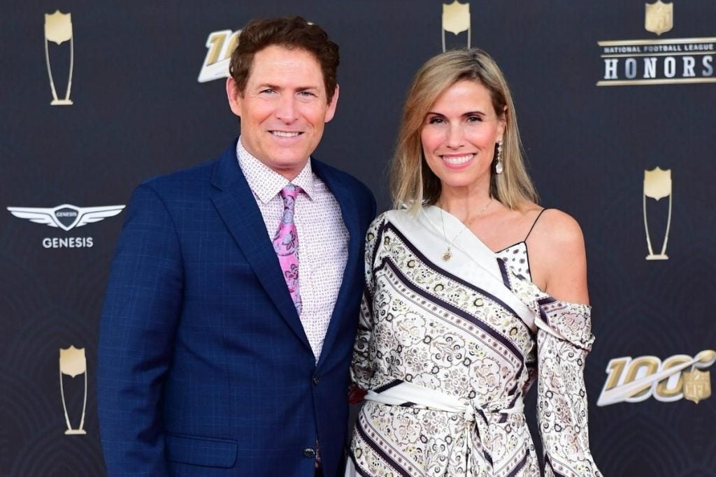 Steve Young with his wife