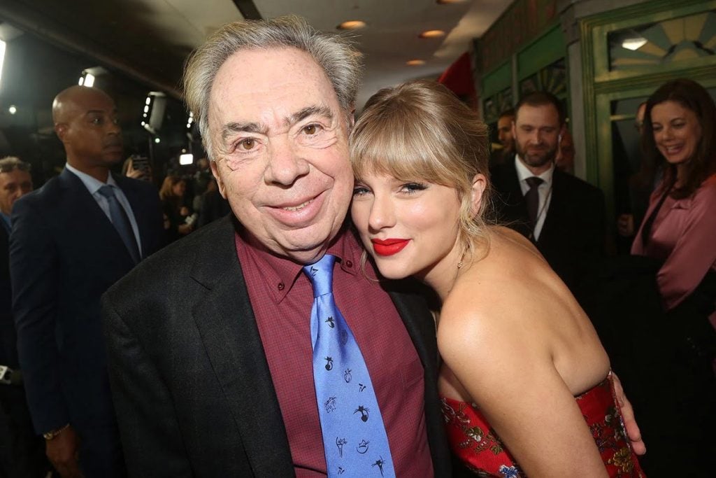 Andrew Lloyd Webber with Taylor Swift