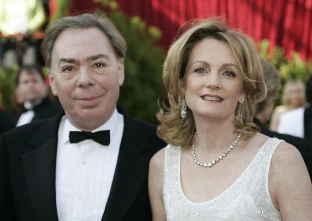 Andrew Lloyd Webber with his wife