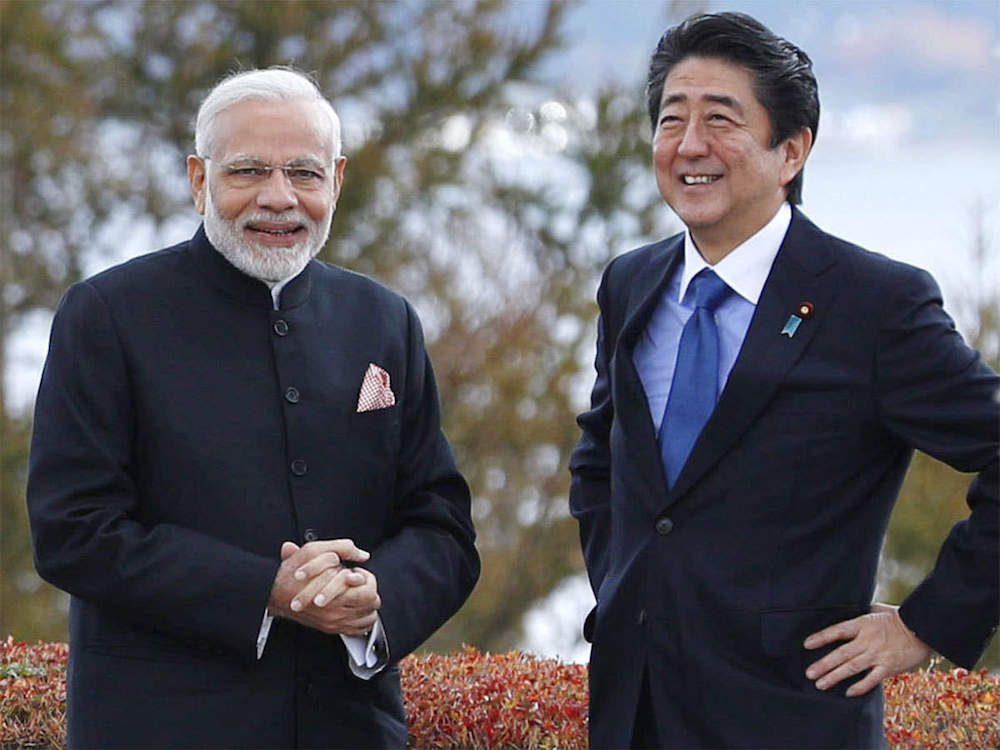 Shinzo Abe With Modi